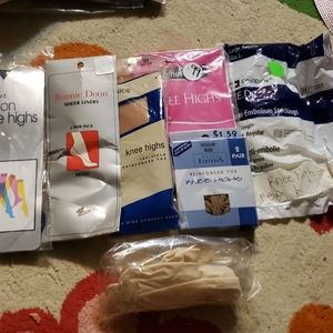 Lot bundle of knee high panty hose